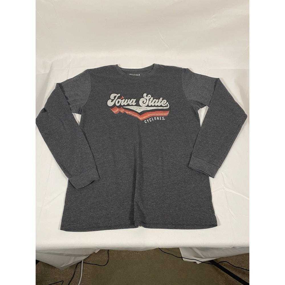 Iowa State Cyclones Long Sleeve T-Shirt Mens Large Gray NCAA Gameday Couture